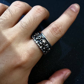 Bague Crânes Énigmatiques