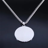 Collier Amulette Mystique en Acier