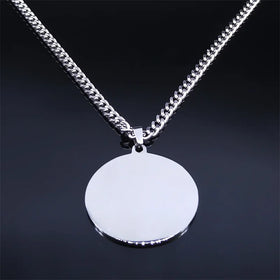 Collier Amulette Mystique en Acier