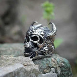 Bague Viking Tête de mort