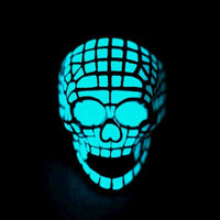 Bague fluorescente tête de mort