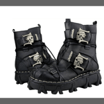 Boots gothiques - Noir / 38 - Chaussures