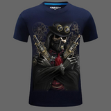 T-shirt Tête de mort Gangster
