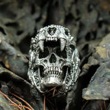 Bague crane loup garou