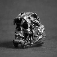 Bague crane loup garou