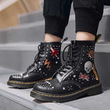 SOLDES - Boots Tête de mort noires - SOLDES - Noir / 39 - 