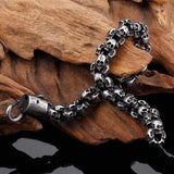 Bracelet Titanium Tetes de mort - Bracelet