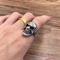 Bague tête de mort clown