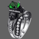 Bague tête de mort Zirconium Femme