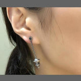 Boucles d’oreilles Tête de mort pendentif égyptienne - 