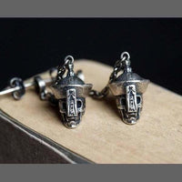 Boucles d’oreilles Tête de mort pendentif égyptienne - 