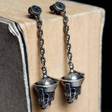 Boucles d’oreilles Tête de mort pendentif égyptienne - 