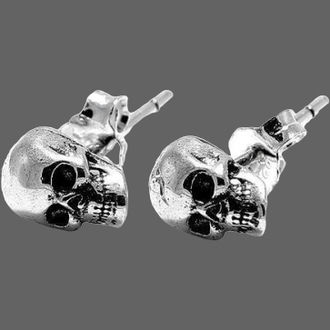 Boucles d’oreilles tête de mort pirate - Boucle d oreille