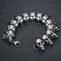 Bracelet skull en acier - Bracelet