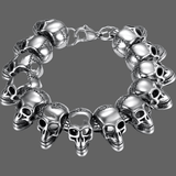 Bracelet skull en acier - Bracelet