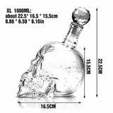 Carafe en cristal tête de mort 1 litres - Carafe