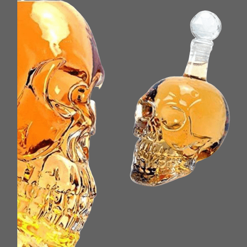 Carafe en cristal tête de mort 1 litres - Carafe