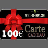 Carte cadeau Têtes de mort - 100,00 € - carte cadeau
