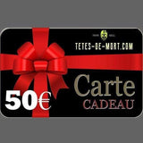 Carte cadeau Têtes de mort - 50,00 € - carte cadeau