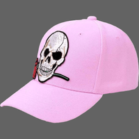 Casquette Skull Rose - Rose / 56-60cm - Casquette