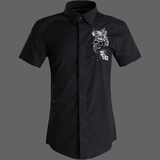 Chemise tête de mort - Noir / 4XL - Chemise