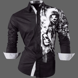 Chemise Tête de mort Joker - Noir / L - Chemise