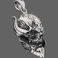 Collier démon skull - Collier