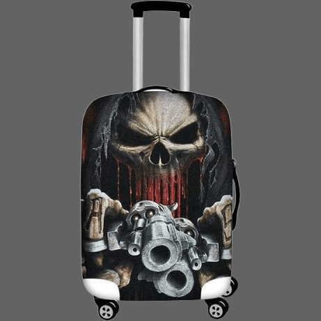 Housse de Valise Tête de mort armée - L - Housse Valise