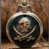 Montre à gousset Pirate bronze - montre