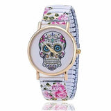 Montre créative tete de mort mexicaine - Blanc - montre