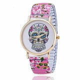 Montre créative tete de mort mexicaine - Rose - montre