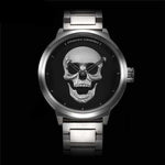 Montre tête de mort de luxe Pagani - Argent - montre