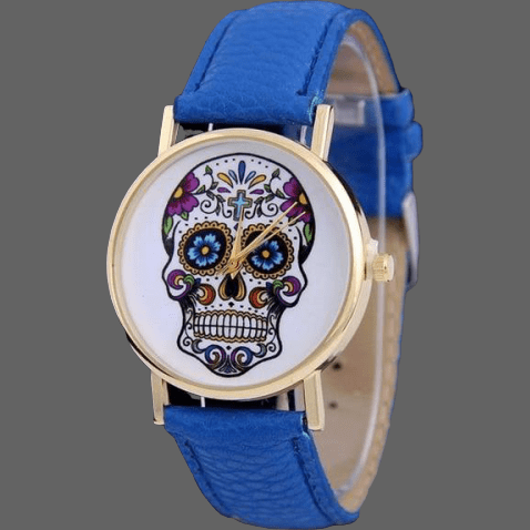Montre Tête de mort mexicaine pour homme - montre
