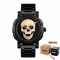 Montre tête de mort pour homme - Or - montre