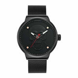 Montre tête de mort style épurée - Noir - montre