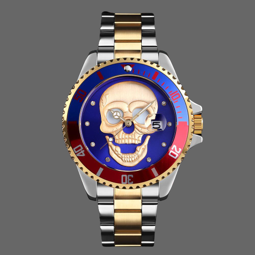 Montre tête de mort lumineuse - montre