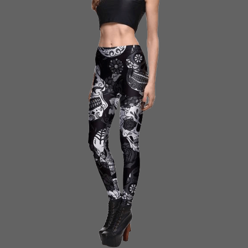 Leggings tête de mort Mexicaine - 3941 / S - legging