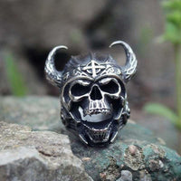 Bague Viking Tête de mort