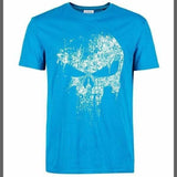 T-shirt Punisher Skull pour homme - Bleu blanc / S - T-shirt
