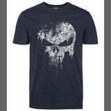 T-shirt Punisher Skull pour homme - Bleu foncé / S - T-shirt