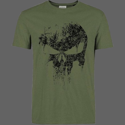 T-shirt Homme Tête de Mort Army