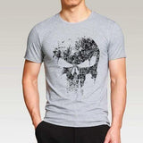 T-shirt Punisher Skull pour homme - gris / S - T-shirt