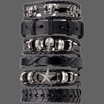 6 bracelets tête de mort - Bracelet