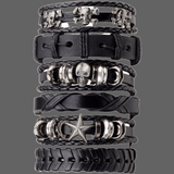 6 bracelets tête de mort - Bracelet