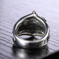 Bague crane en argent en 3D