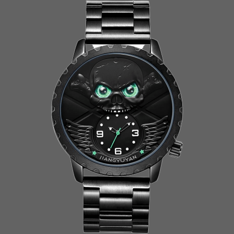 Montre Tête de mort gros yeux - montre