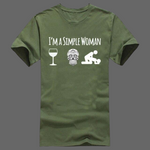 T-shirt I’m a simple woman - Vert / XL - T-shirt