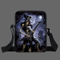 Sac besace Tête de mort Guitariste - Sac