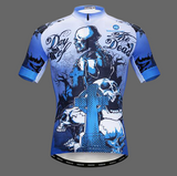 Maillot vélo Day of the dead - Bleu / L - Maillot velo