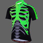 T-shirt cyclisme squelette - Vert / 3XL - Maillot velo